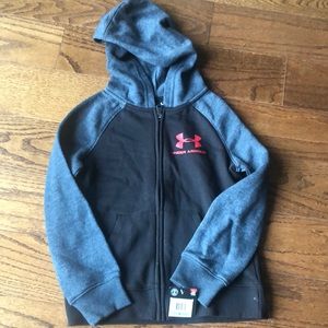 Kids Under Armour zip up sweater